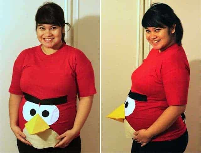 angry birds DIY maternity costume
