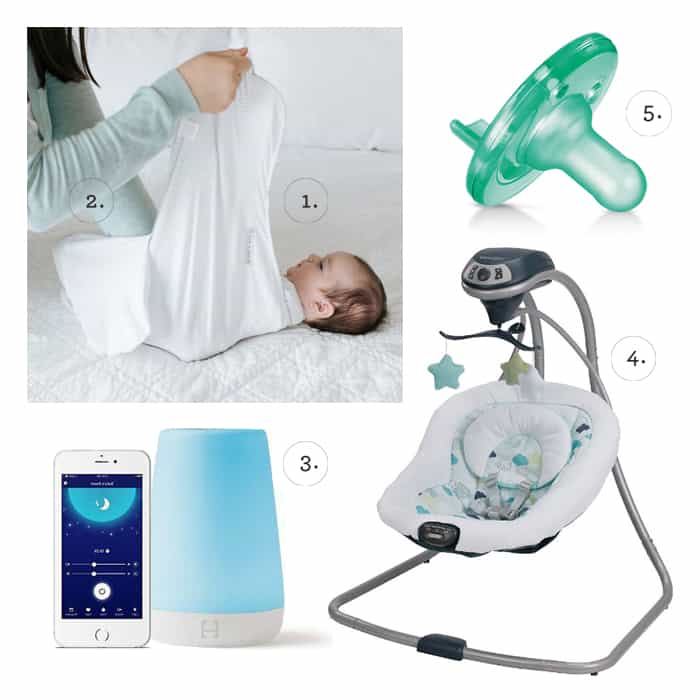 five products to help the 5 S's of baby sleep
