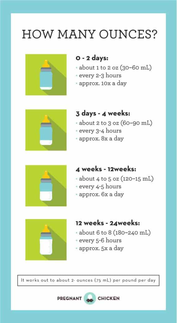 Amount and Schedule of Baby Formula Feedings 