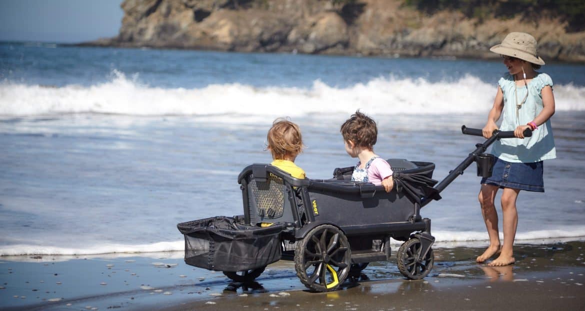 veer wagon on beach