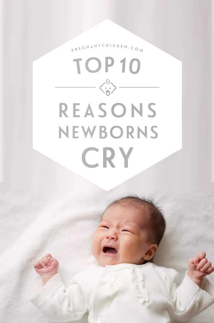 The 10 reasons your newborn baby is crying.