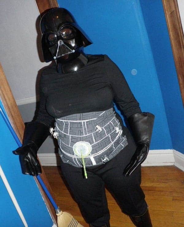 Darth Vadar Death Star Star Wars maternity costume