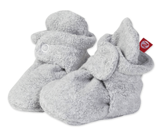 gray zutano baby booties