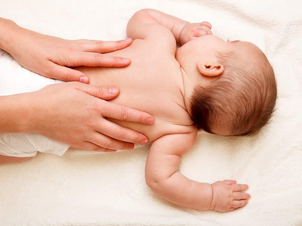 baby massage to help baby sleep training
