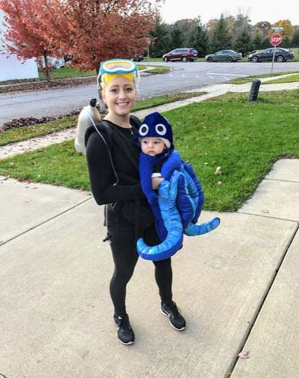 octopus and scuba diver baby halloween costume