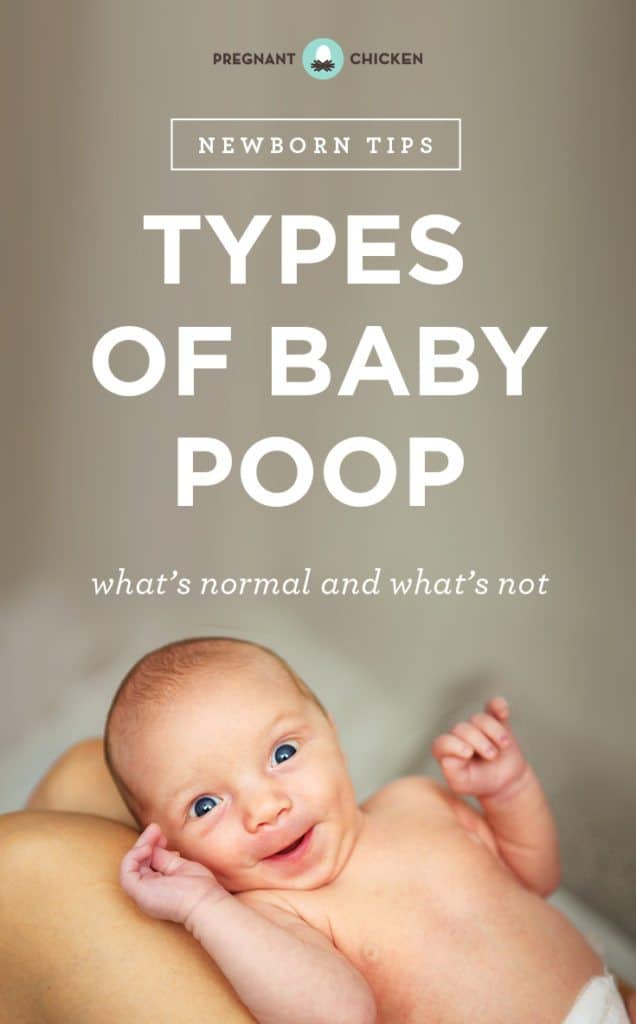 Types of Baby Poop: There are many types of baby poop. A newborn can have black stools (meconium), seedy poop, and mustard yellow milk poops and they are all completely normal. Here's what they all look like.