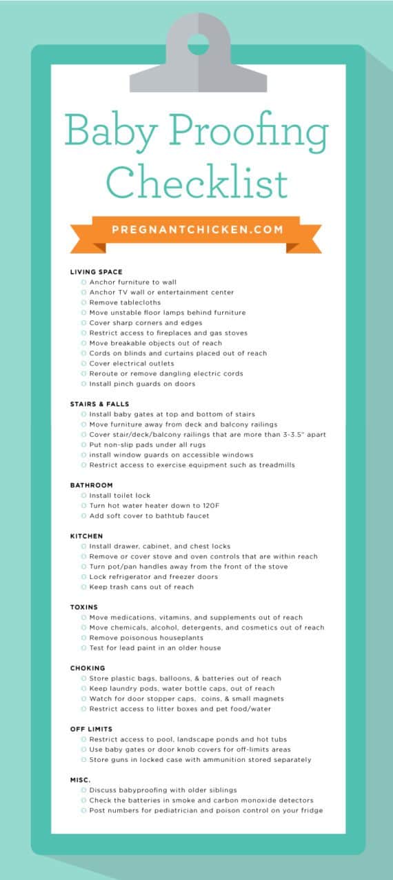 Baby Proofing Checklist - 40 Ways to Make Your Space Safe.