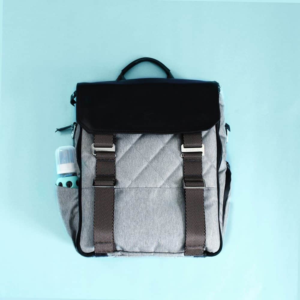 Stylish Paperclip diaper bag with a checklist of essentials. Can be worn as a backpack, crossbody, the best for mom OR dad.