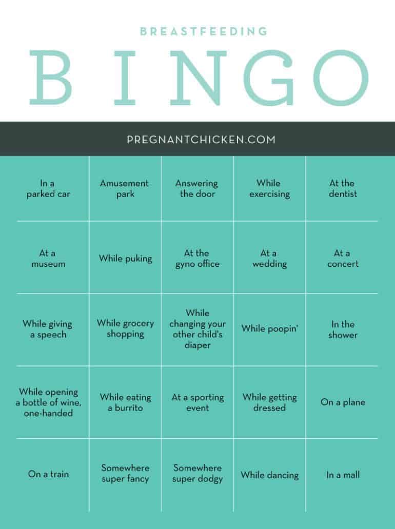 Breastfeeding Bingo