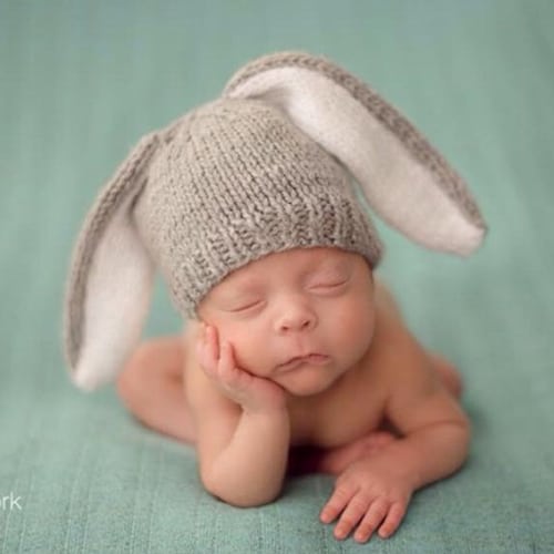 knitted bunny hat