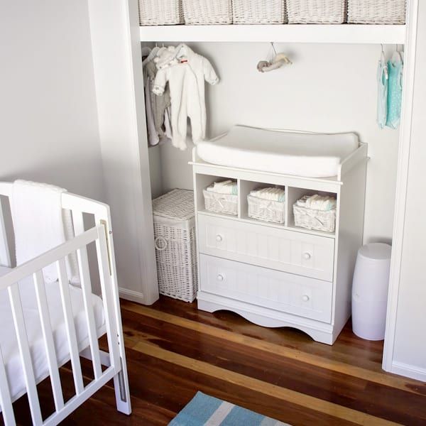 nursery nook created by repurposing closetnursery nook created by repurposing closet