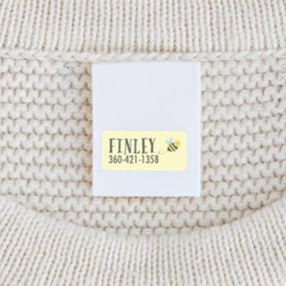 personalized clothing labels for a baby's first easter