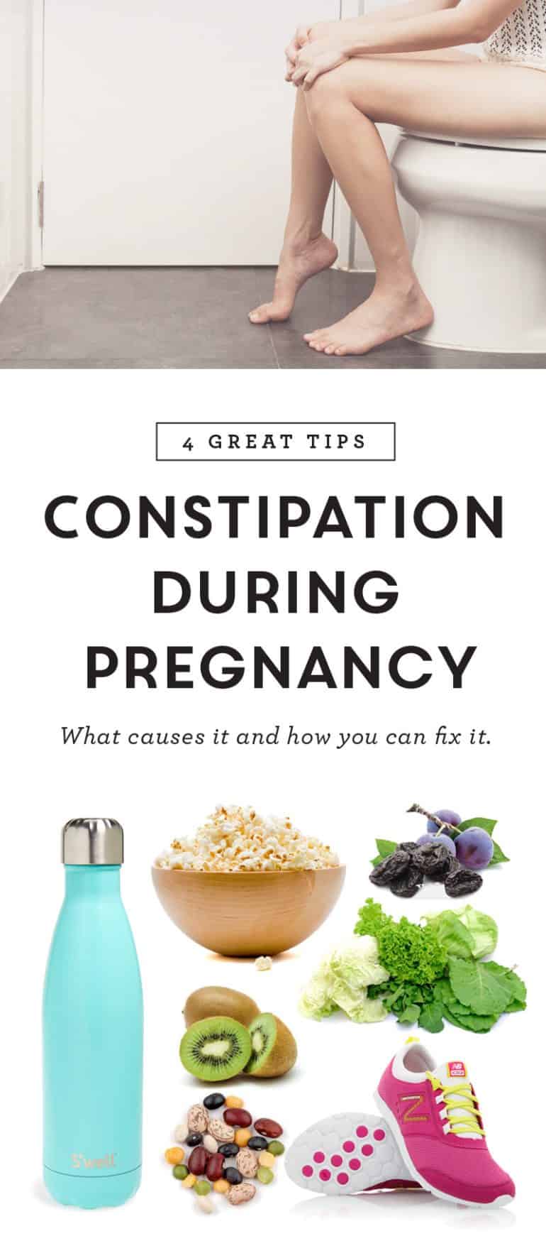 Tips on how to remedy pregnancy constipation.