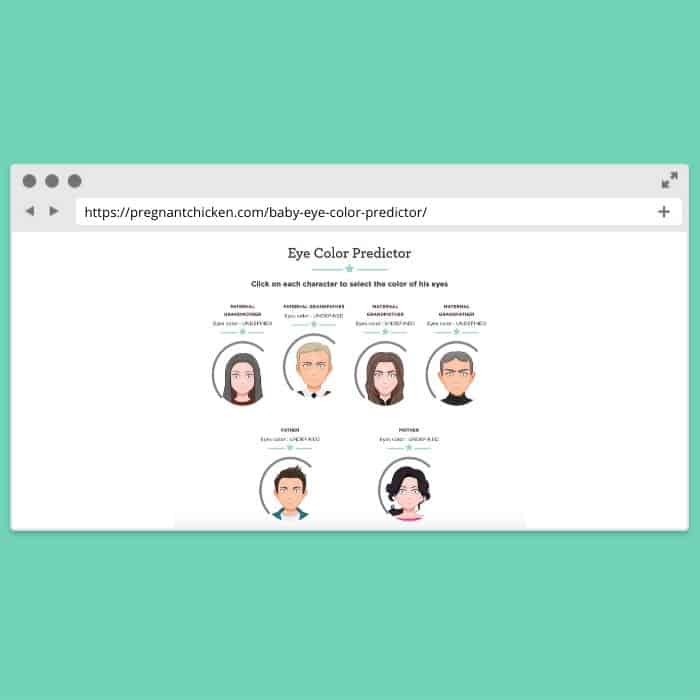 Baby Eye color predictor tool