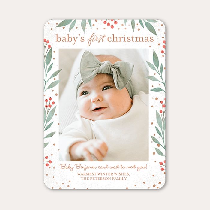 14 of the Nicest Birth Announcement Holiday Cards