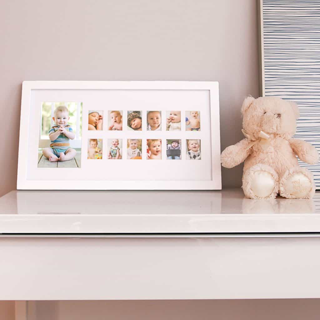 baby first year picture frame