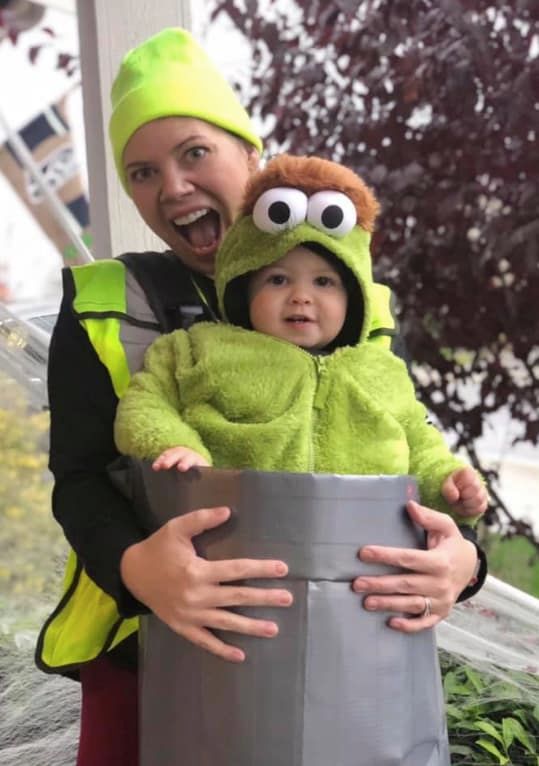 oscar the grouch carrier costume