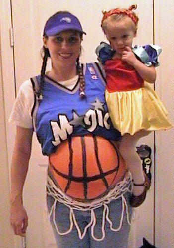 basketball maternity Halloween costume