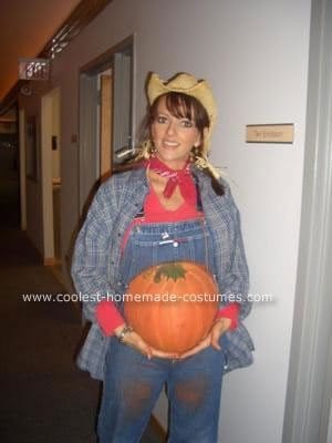 woman giving birth costume