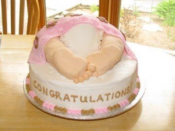 baby feet cake