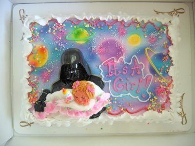 star wars baby shower cake