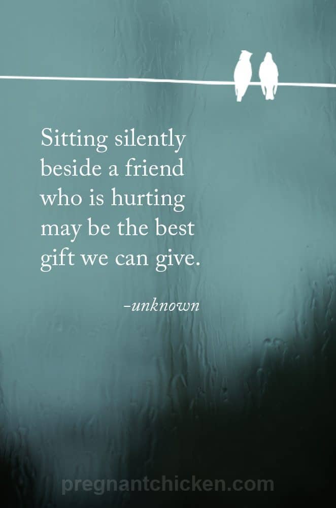 sitting silently quote