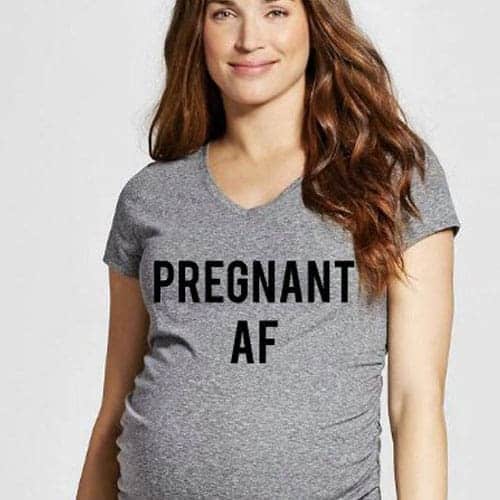 G-Amber Women Maternity Short Sleeves T Shirts Funny Graphic Side Ruching Tee Cute Tops for Pregnancy