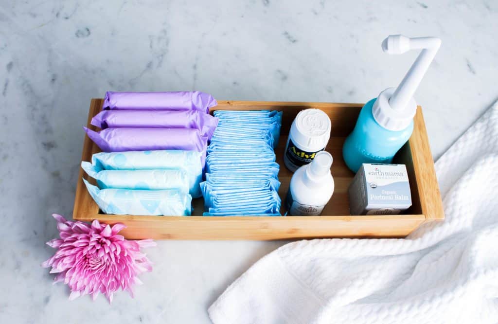 What's In My Postpartum Care Cart - The Homesteady