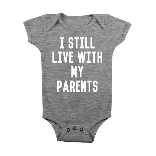 funny onesies - live with parents