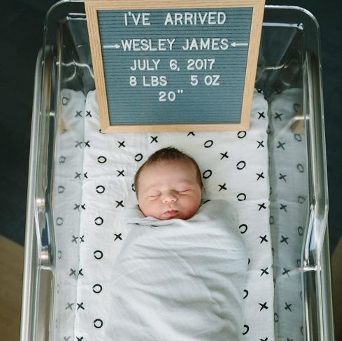 letterboard birth announcement