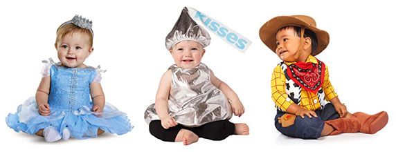 Baby costume, princess, kiss, cowboy