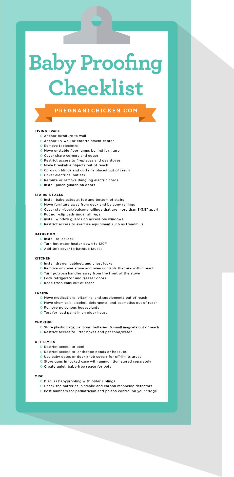 Baby Proofing Checklist - 40 Ways to Make Your Space Safe.