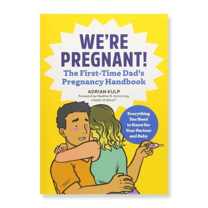 Cover for pregnancy book called "we're pregnant! a first-time dad's pregnancy handbook"