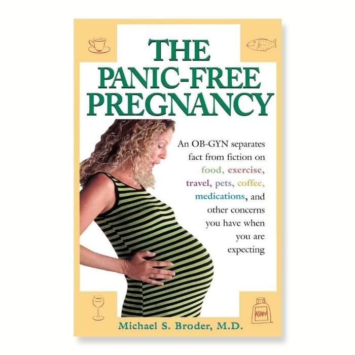 Cover of pregnancy book called "the Panic-Free Pregnancy"