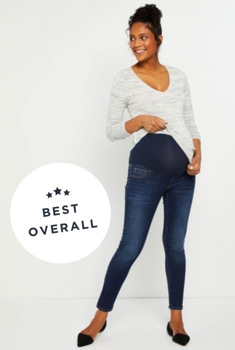 Organic Over Bump Skinny Maternity Jeans