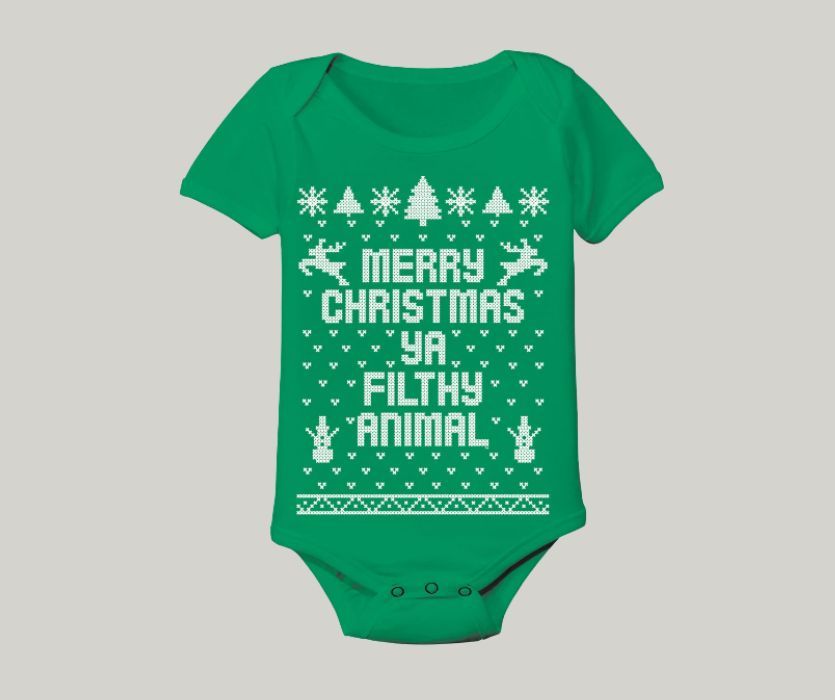 Funny christmas onesies store baby