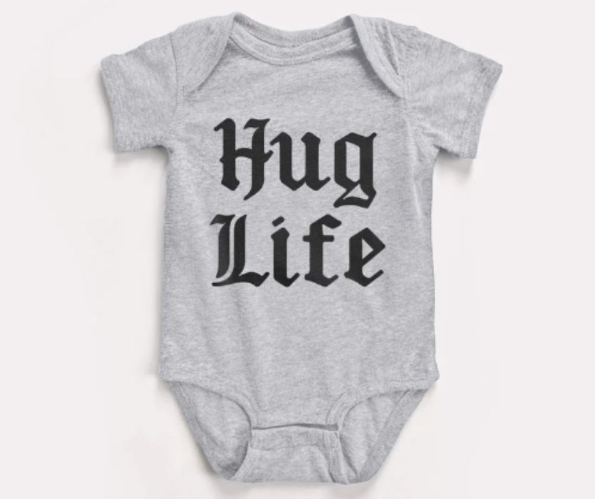 hug life finny baby shirt
