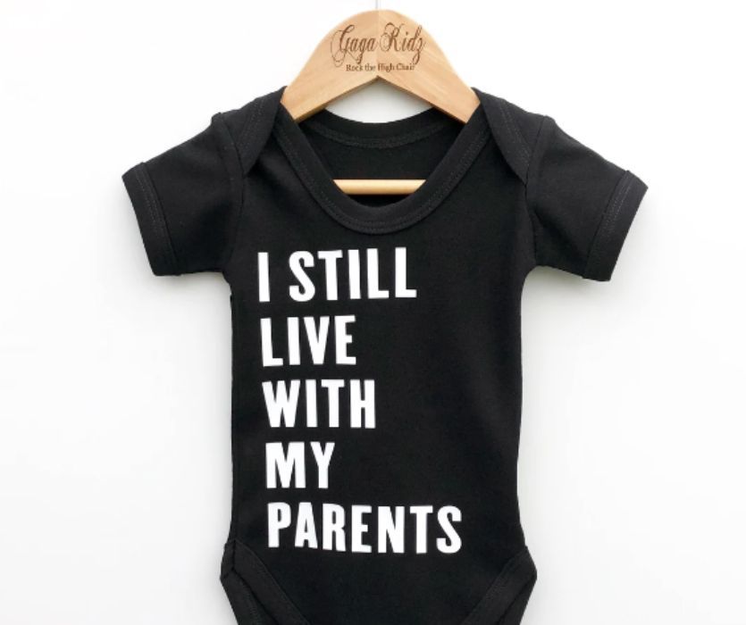 I still live with my parents baby onesie