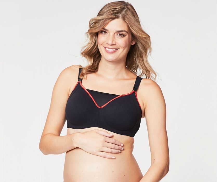 Croissant T-shirt Maternity & Nursing Bra - Beige · Blue Sky