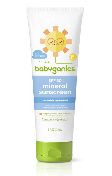 Babyganics SPF 50 Baby Mineral Sunscreen Lotion