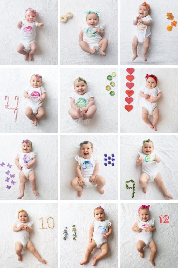 36 Creative Monthly Baby Photo Ideas You Can Do at Home