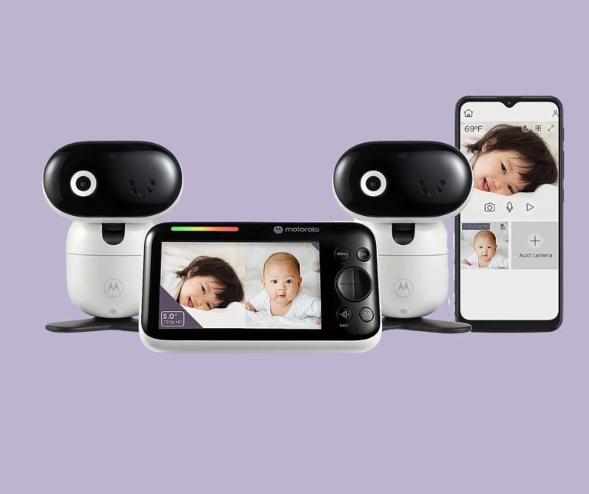 Motorola PIP1610-2 HD CONNECT baby monitor and smart phone