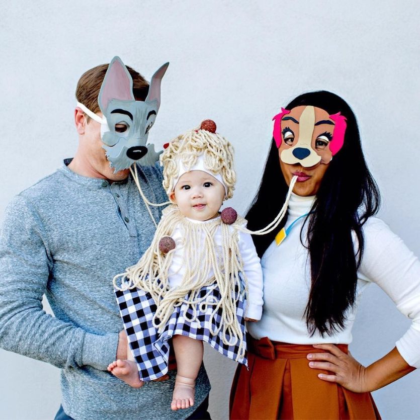 lady and the tramp family halloween costume