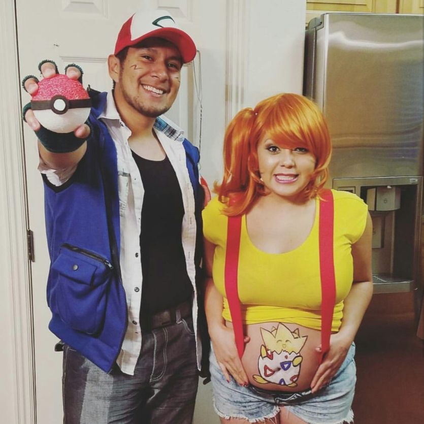 couples in Pokemon Characters DIY halloween costumes