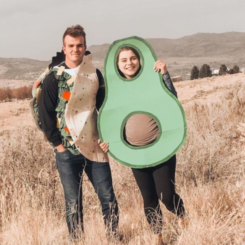 pregnant Avocado and Taco halloween costume