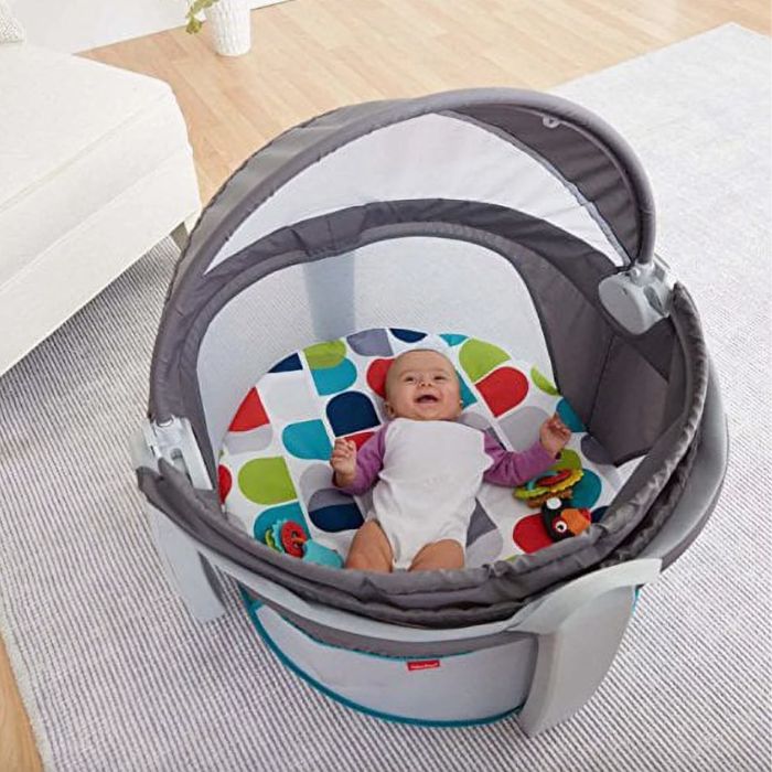 baby in portable Baby Dome