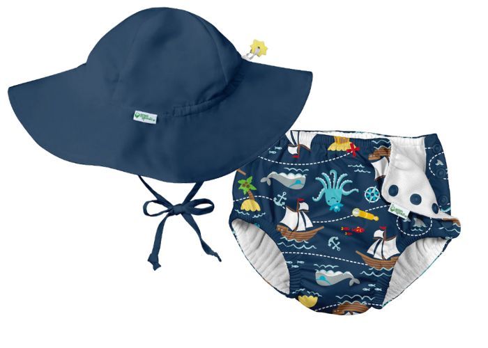 Green Sprouts Swim Diaper + Hat
