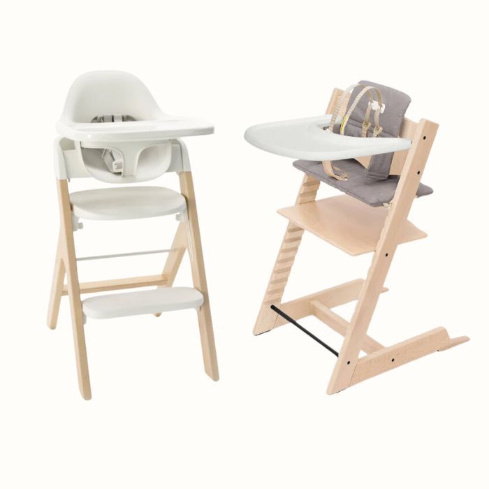 Stokke Tripp Trapp White Wood Baby & Toddler High Chair + Reviews