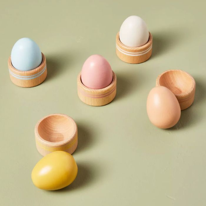 wooden toy eggs