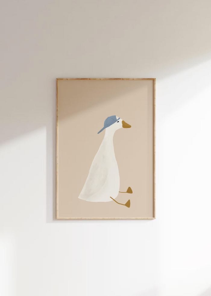 goose nursery print